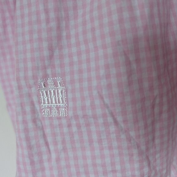 Hill House Ellie Nap Dress Medium Pink Gingham Tiered Midi Smocked Flutter - Picture 2 of 10